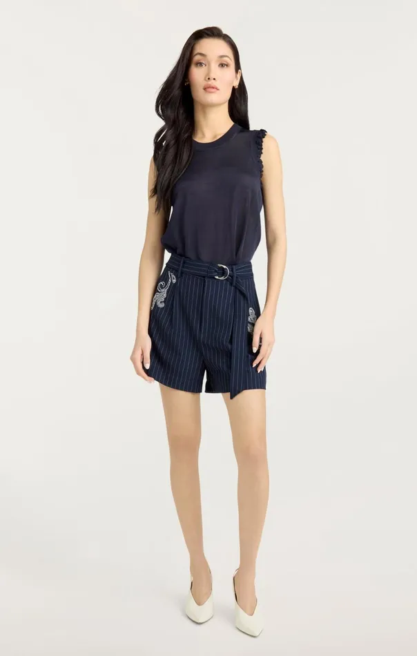 Women Rebecca Short Navyivory Cinq Sept Shorts