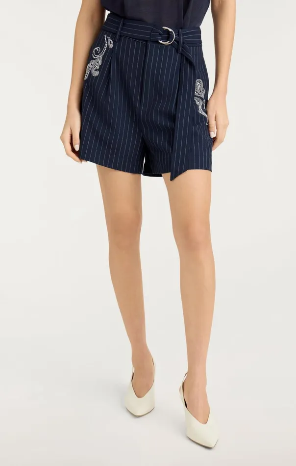 Women Rebecca Short Navyivory Cinq Sept Shorts