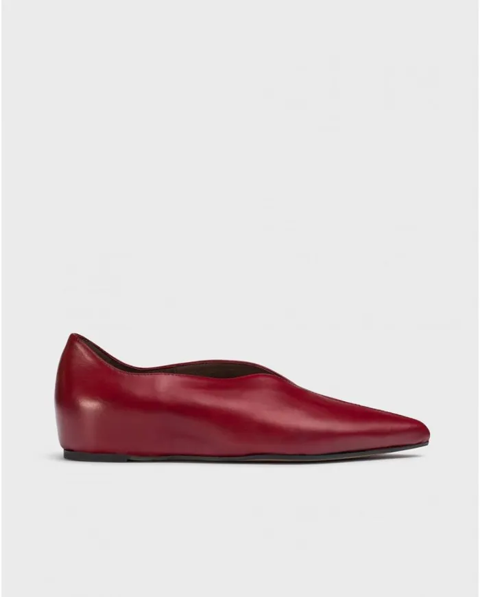 Women Red MARTINA Ballet Flat Wonders Flat Shoes