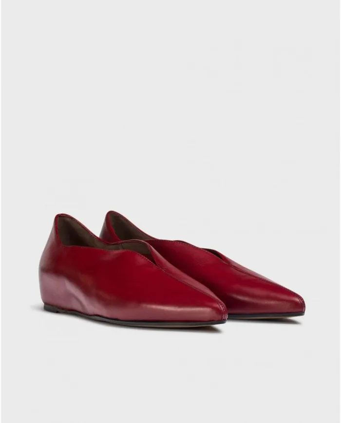 Women Red MARTINA Ballet Flat Wonders Flat Shoes