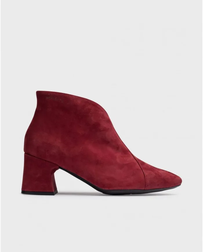 Women Red MONACO Ankle Boots Wonders Heels