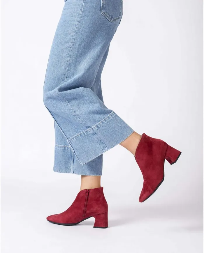 Women Red MONACO Ankle Boots Wonders Heels Women Red MONACO Ankle Boots Wonders Heels