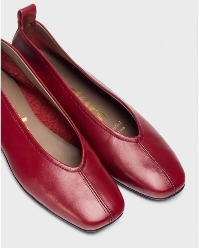 Women Red PEPA Ballet Pump Wonders Ballerinas