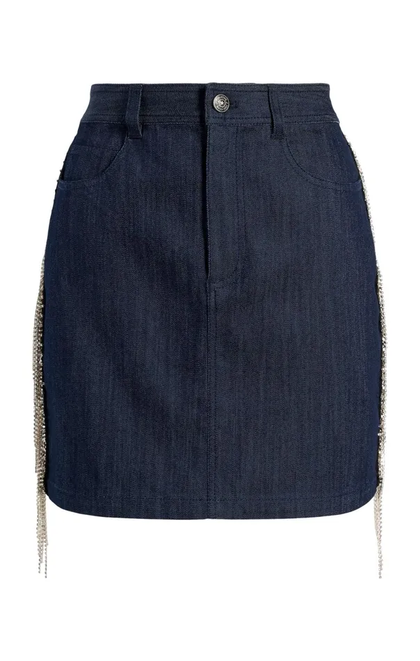 Women Rhinestone Dara Skirt Indigo Cinq Sept Skirts