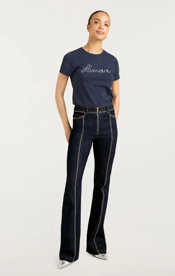 Women Santi Pant Indigo Cinq Sept Pants