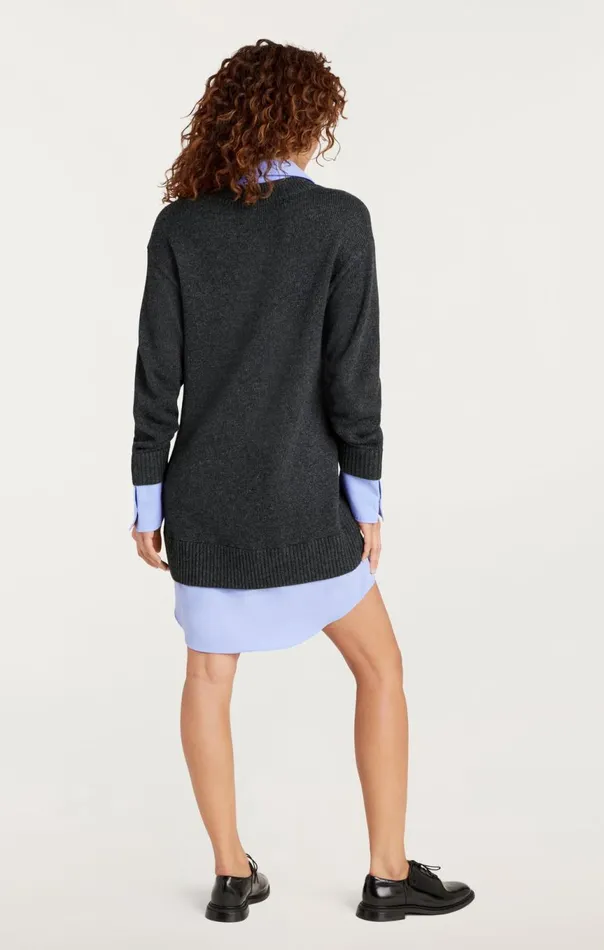 Women Santina Dress Charcoalraincloud Cinq Sept Sweaters and Knits