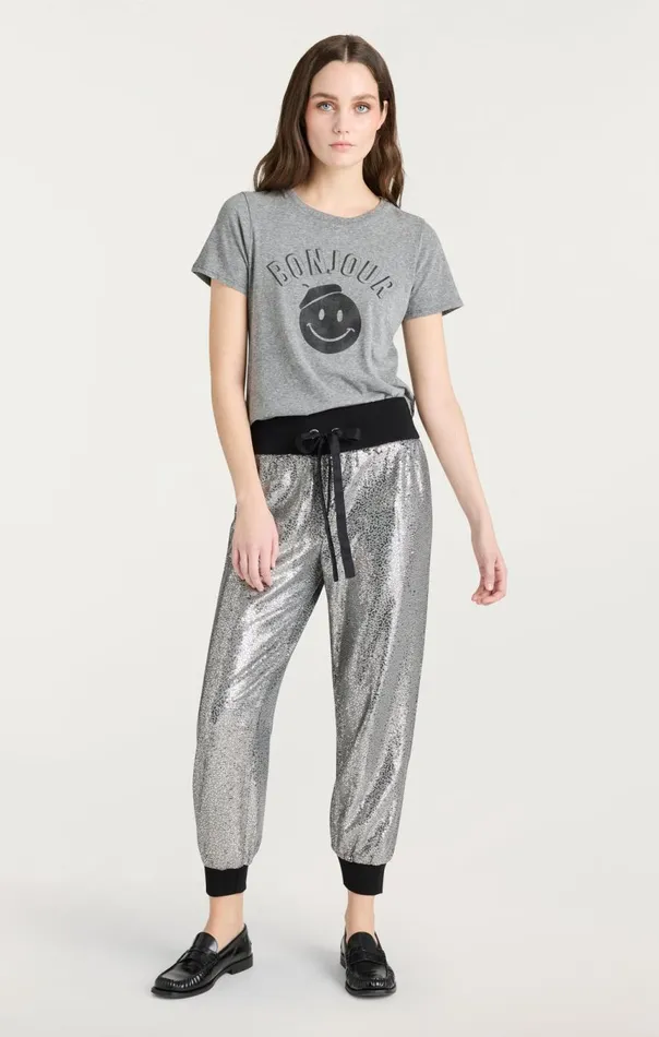Women Sequin Giles Pant Silver Cinq Sept Pants
