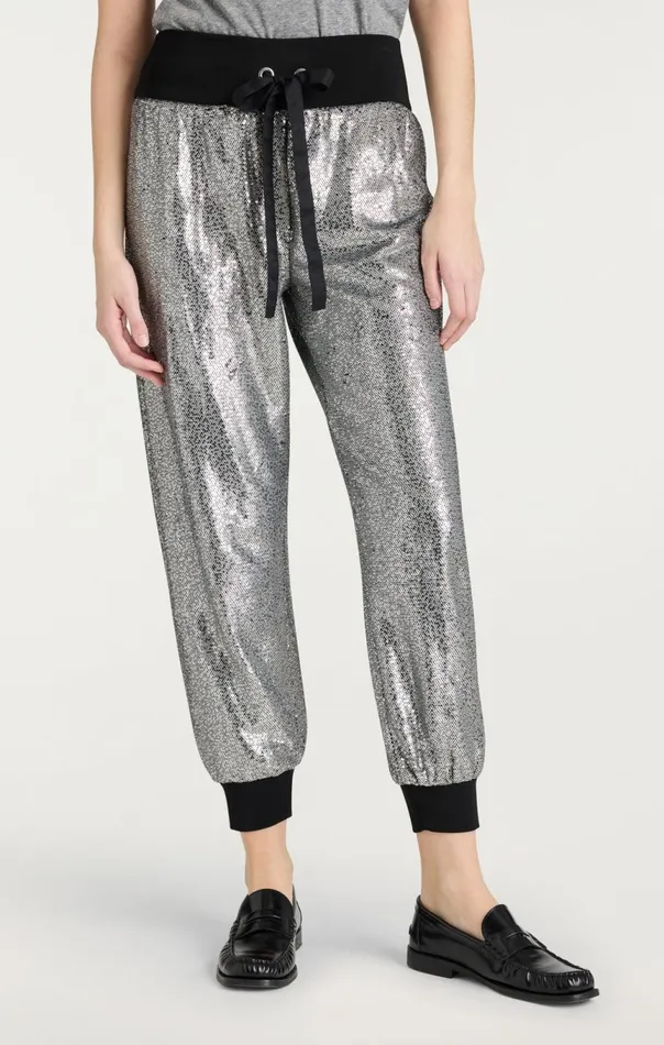 Women Sequin Giles Pant Silver Cinq Sept Pants