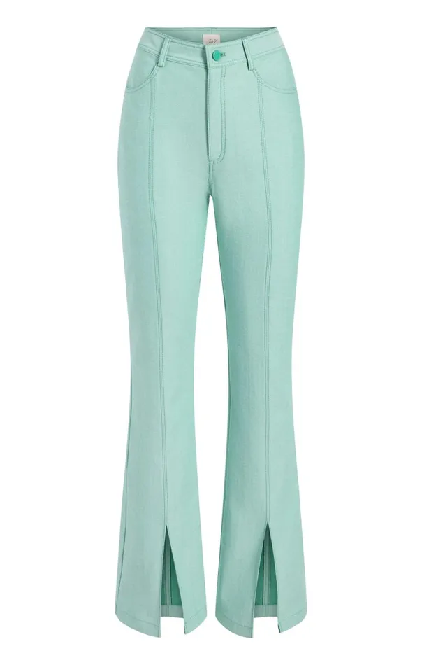 Women Shanis Pant Lightmarinegreen Cinq Sept Pants