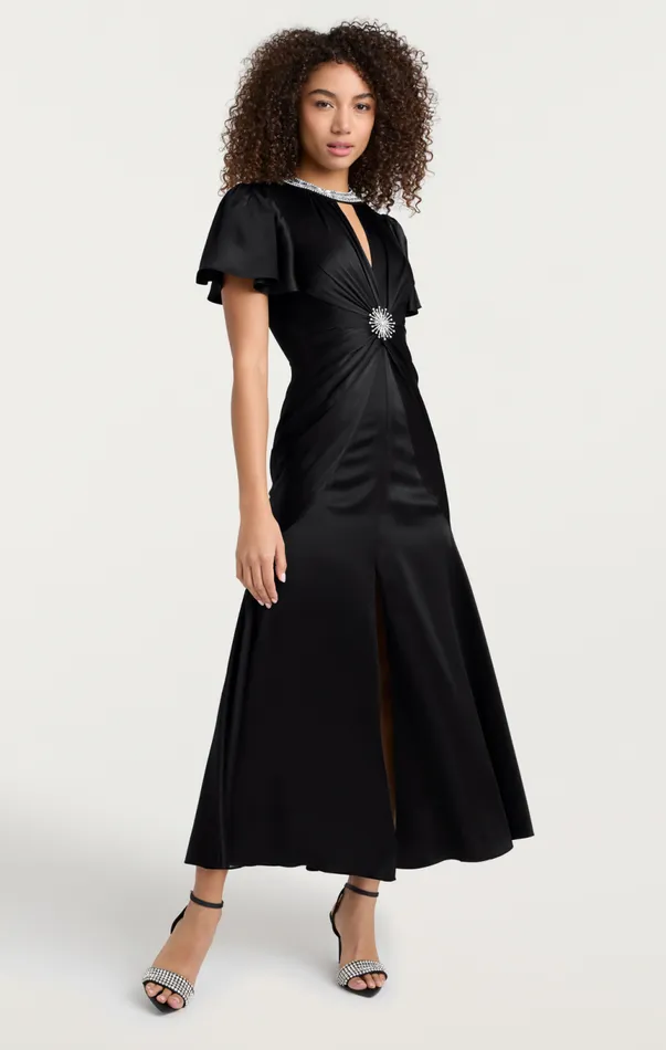 Women Sharma Dress Black Cinq Sept Midi
