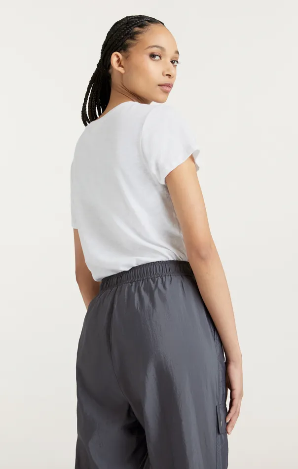 Women Shrunken Oui Oui Tee Whiteblack Cinq Sept Tees