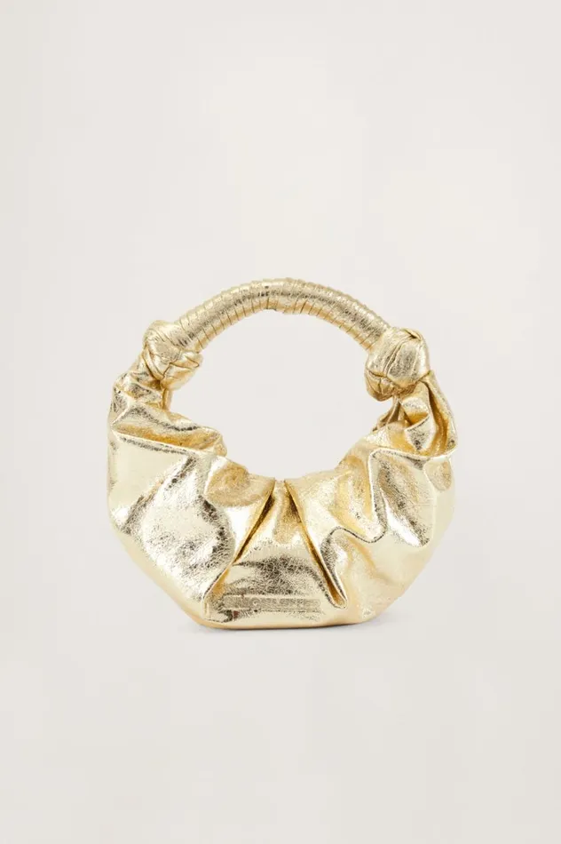 Women Simon Miller Bags Crinkle Lopsy Bag In Star Gold Vegan Leather