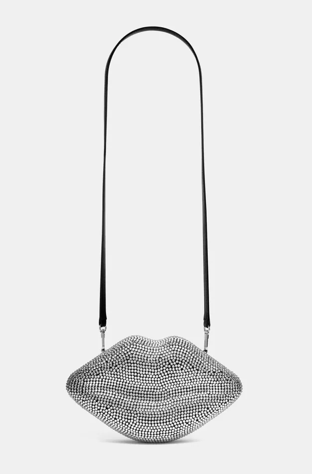 Women Simon Miller Bags Crystal Lip Clutch In BlackClear Women Simon Miller Bags Crystal Lip Clutch In BlackClear