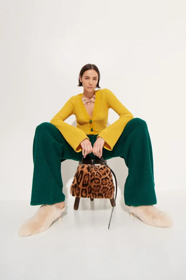 Women Simon Miller Bags Furry Mini Puffin In Cheetah Scramble Women Simon Miller Bags Furry Mini Puffin In Cheetah Scramble