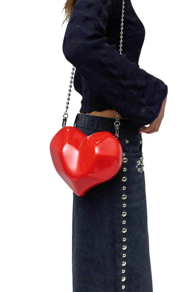 Women Simon Miller Bags Molded Heart Bag In Retro Red Women Simon Miller Bags Molded Heart Bag In Retro Red