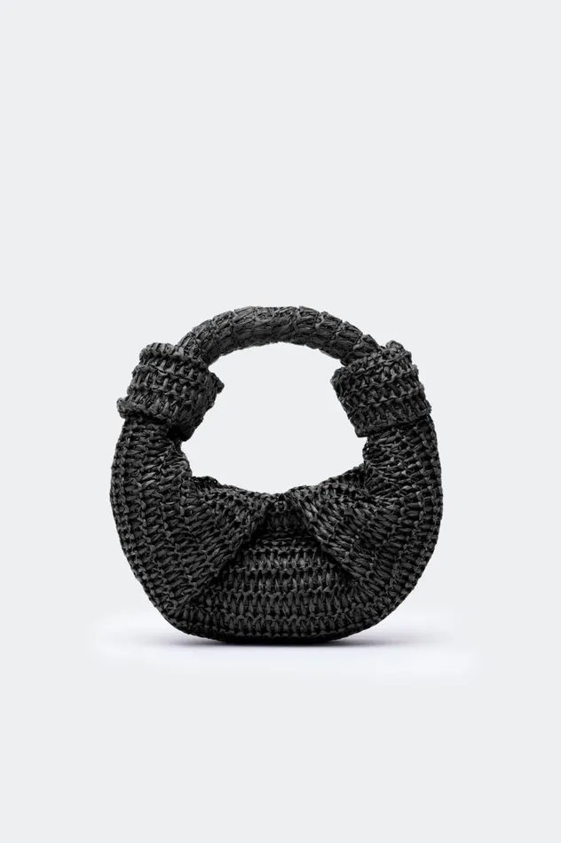 Women Simon Miller Bags Raffia Lopsy Bag In Black
