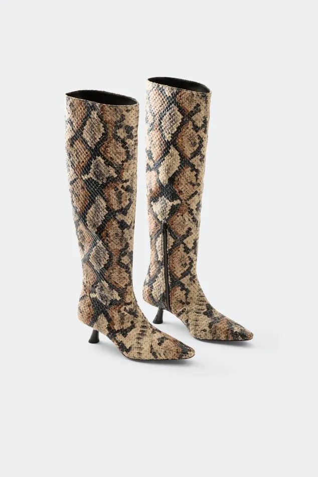 Women Simon Miller Boots Snake Tall Kuki Boot In Snake Print Women Simon Miller Boots Snake Tall Kuki Boot In Snake Print