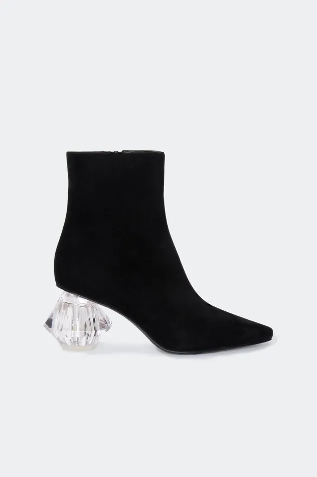 Women Simon Miller Boots Suede Crystal Kuki Boot In Black Goat Suede