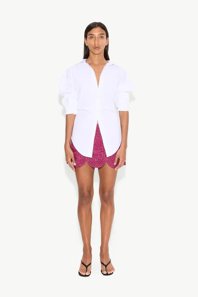 Women Simon Miller Bottoms Beep Beep Mini Skirt In Magenta Women Simon Miller Bottoms Beep Beep Mini Skirt In Magenta