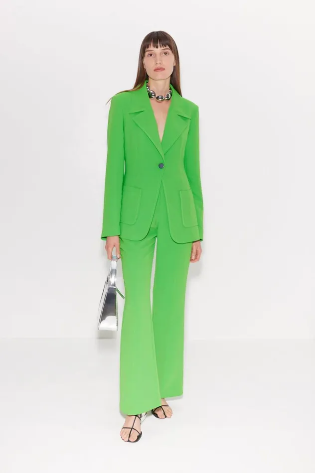 Women Simon Miller Bottoms Zypresse Crepe Pants In Gummy Green