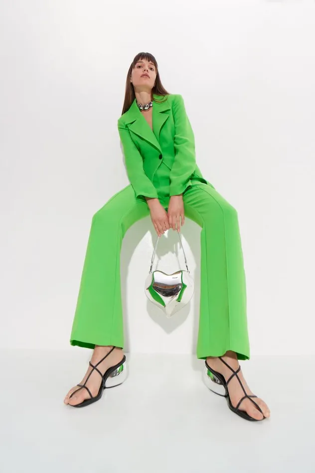 Women Simon Miller Bottoms Zypresse Crepe Pants In Gummy Green Women Simon Miller Bottoms Zypresse Crepe Pants In Gummy Green