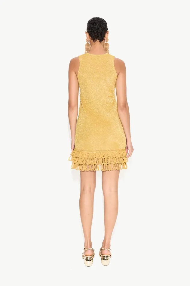 Women Simon Miller Dresses Albers Knit Mini Dress In Star Gold Women Simon Miller Dresses Albers Knit Mini Dress In Star Gold