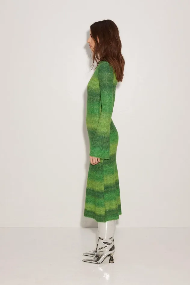 Women Simon Miller Dresses Axon Dress In Gummy Green Multi