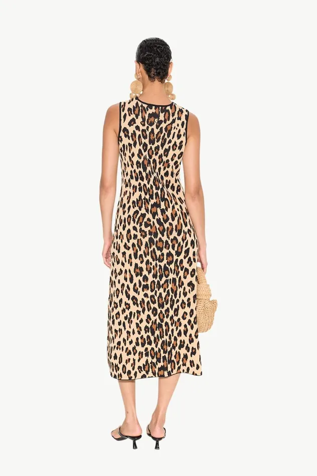 Women Simon Miller Dresses Simon Miller Knits By Axon Sleeveless Dress In Cheetah