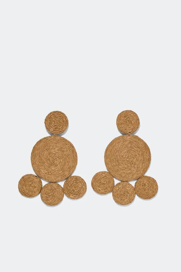 Women Simon Miller Jewelry Simon Miller Raffia Deco Earring In Natural