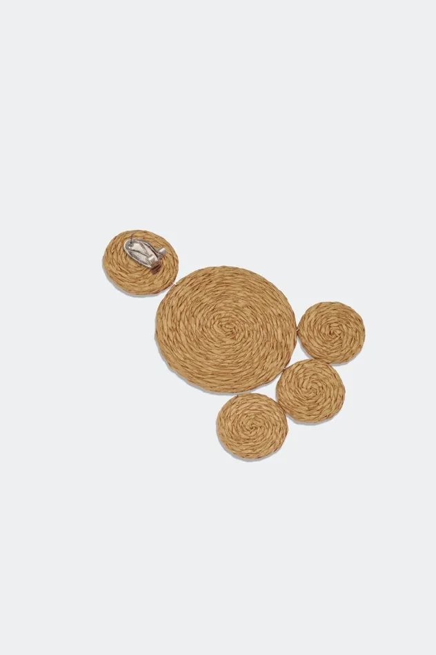 Women Simon Miller Jewelry Simon Miller Raffia Deco Earring In Natural Women Simon Miller Jewelry Simon Miller Raffia Deco Earring In Natural