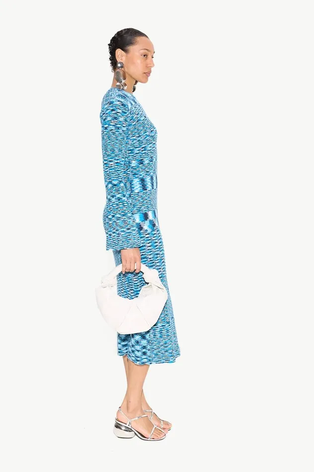 Women Simon Miller Knitwear Axon Knit Dress In Vivid Sky Multi Cotton