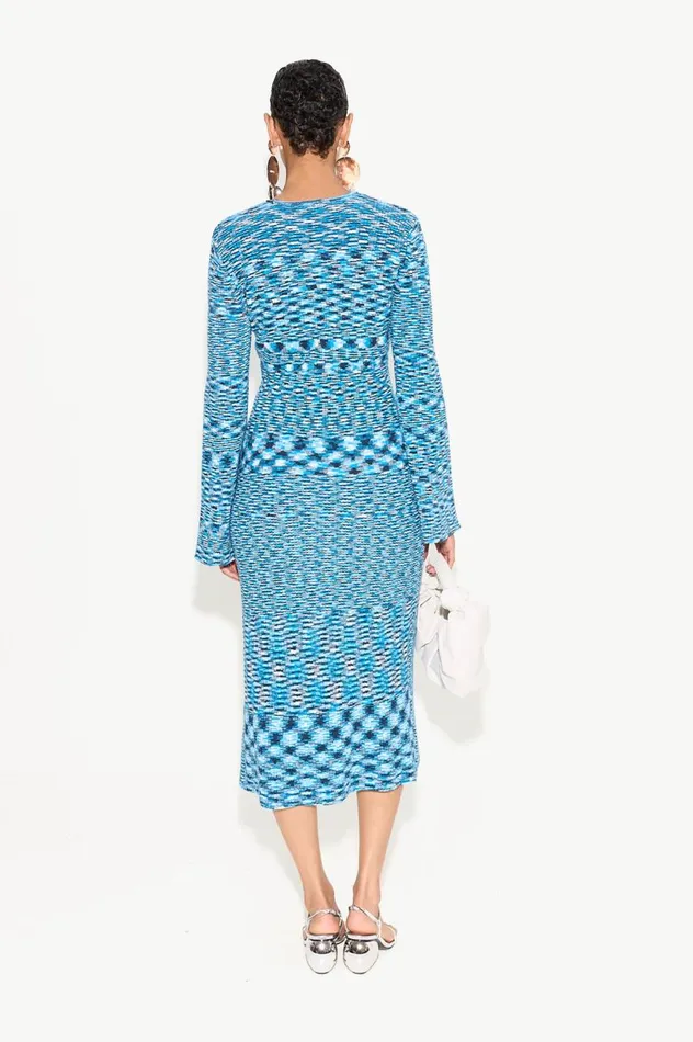 Women Simon Miller Knitwear Axon Knit Dress In Vivid Sky Multi Cotton