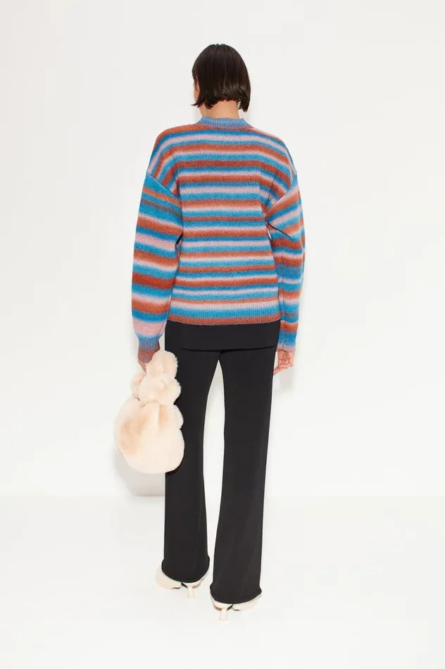 Women Simon Miller Knitwear Calder Knit Sweater In Matisse Blue Multi Women Simon Miller Knitwear Calder Knit Sweater In Matisse Blue Multi