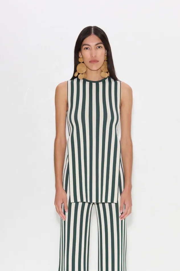 Women Simon Miller Knitwear Knits By Canoga Top In Gummy GreenEcru