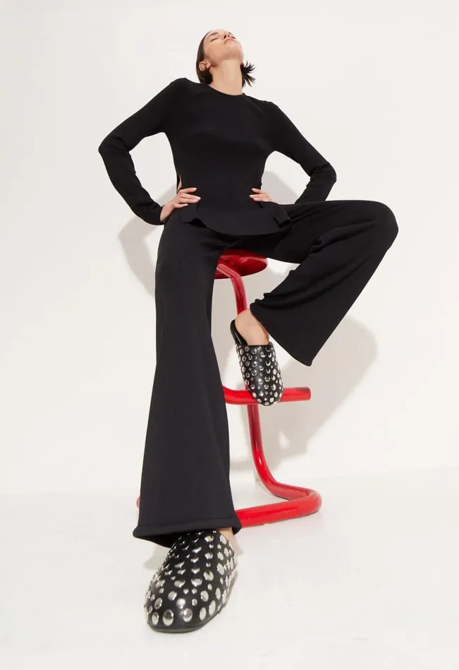 Women Simon Miller Knitwear Knits By Jabber Pant In Black
