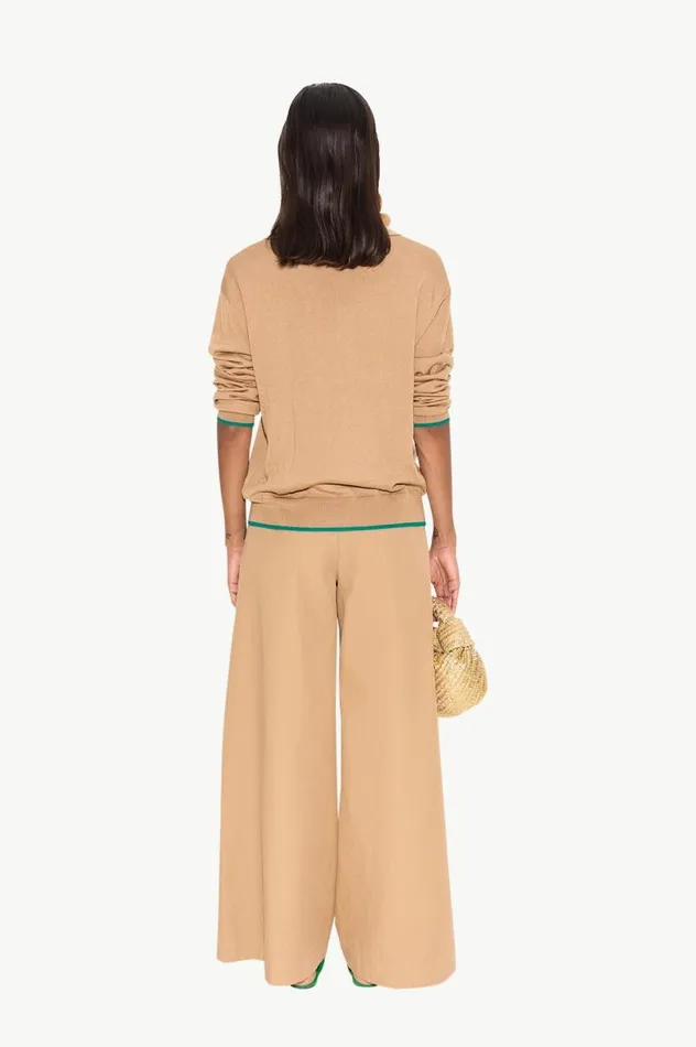 Women Simon Miller Knitwear Marcel Polo Sweater In Khaki Merino Wool Women Simon Miller Knitwear Marcel Polo Sweater In Khaki Merino Wool