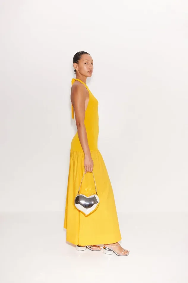 Women Simon Miller Poplin Junjo Combo Dress In Sherbert Orange Women Simon Miller Poplin Junjo Combo Dress In Sherbert Orange