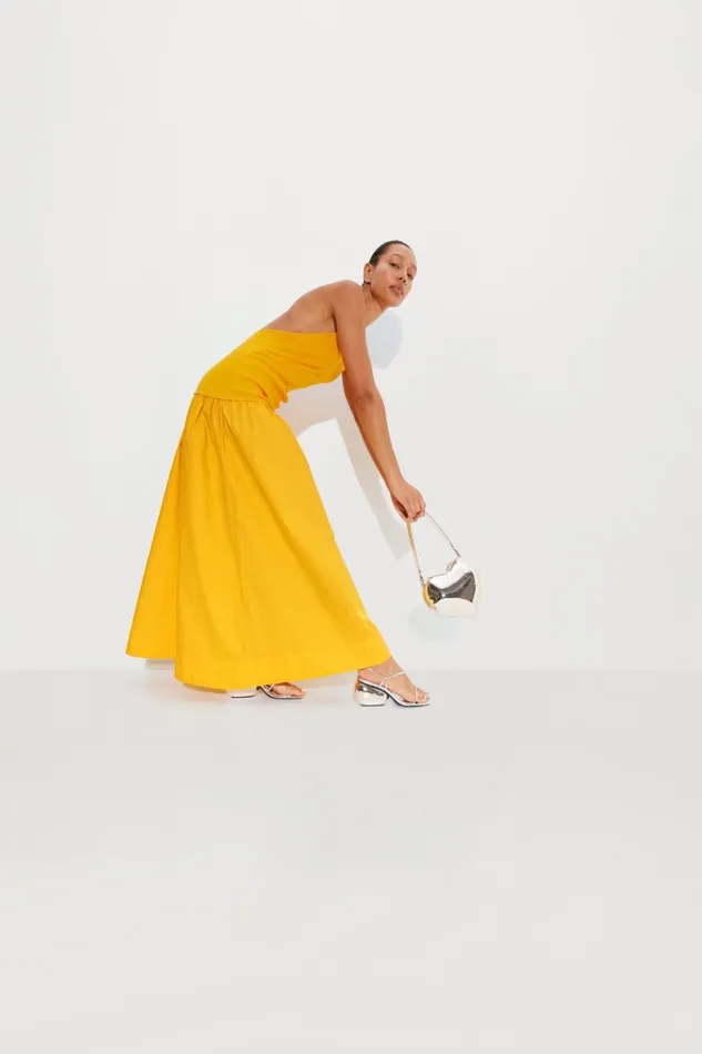 Women Simon Miller Poplin Junjo Combo Dress In Sherbert Orange Women Simon Miller Poplin Junjo Combo Dress In Sherbert Orange