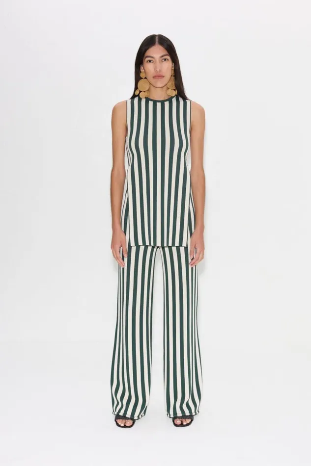 Women Simon Miller Sets Knits By Jabber Pant In Gummy GreenEcru