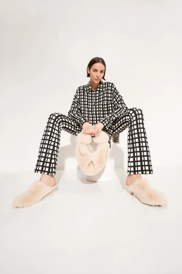 Women Simon Miller Sets Knits By Whitsett Pant In Windowpane