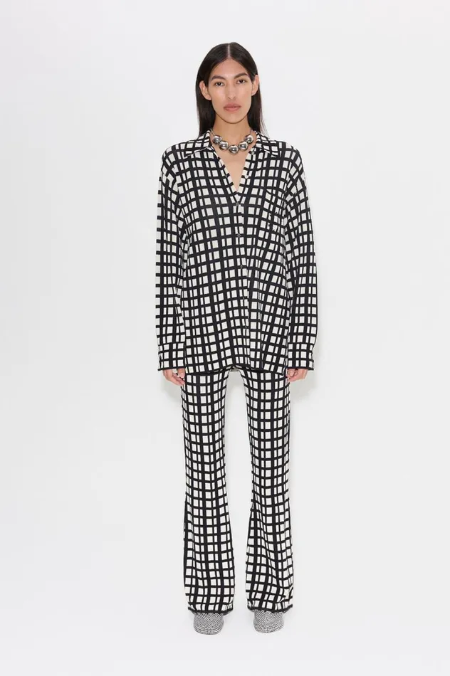Women Simon Miller Sets Knits By Whitsett Pant In Windowpane Women Simon Miller Sets Knits By Whitsett Pant In Windowpane