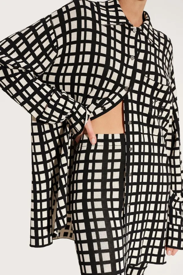 Women Simon Miller Sets Knits By Whitsett Pant In Windowpane Women Simon Miller Sets Knits By Whitsett Pant In Windowpane