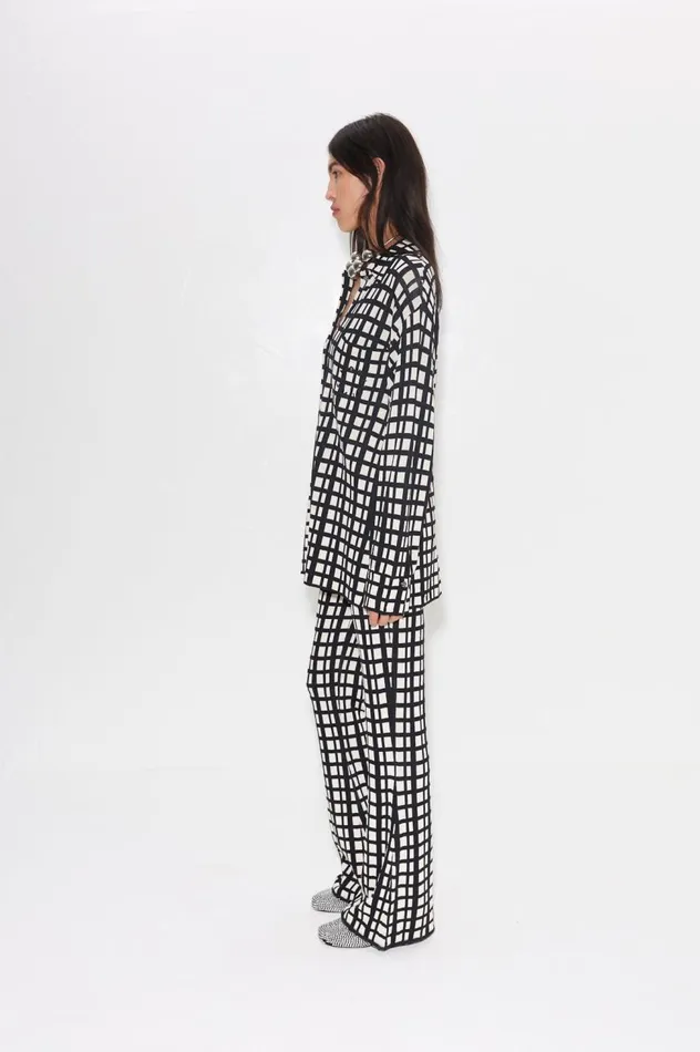 Women Simon Miller Sets Knits By Whitsett Pant In Windowpane Women Simon Miller Sets Knits By Whitsett Pant In Windowpane