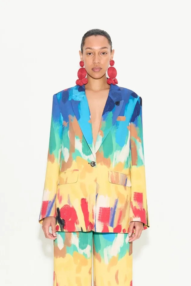 Women Simon Miller Sets Lennox Crepe Jacket In Palette Print
