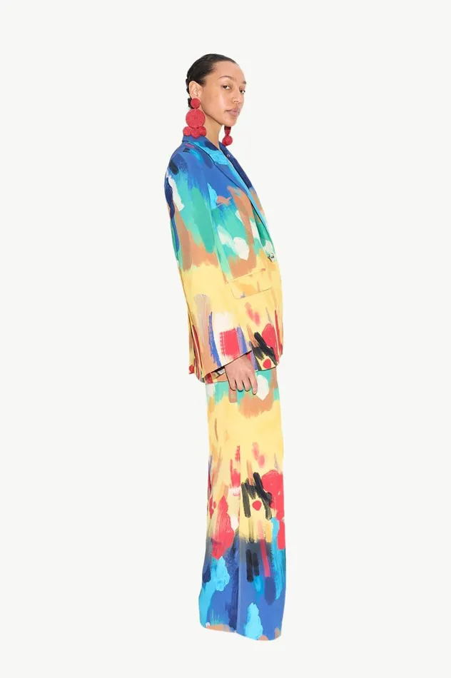 Women Simon Miller Sets Lennox Crepe Jacket In Palette Print Women Simon Miller Sets Lennox Crepe Jacket In Palette Print