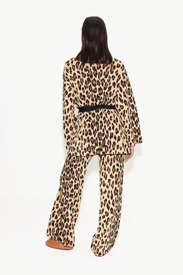 Women Simon Miller Sweaters Simon Miller Max Belted Knit Cardigan In Cheetah Women Simon Miller Sweaters Simon Miller Max Belted Knit Cardigan In Cheetah