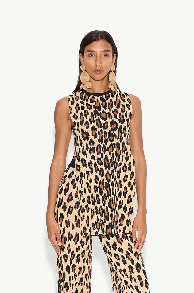 Women Simon Miller Tops Knits By Canoga Top In Cheetah