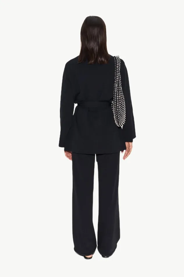 Women Simon Miller Tops Max Belted Knit Cardigan In Black Women Simon Miller Tops Max Belted Knit Cardigan In Black