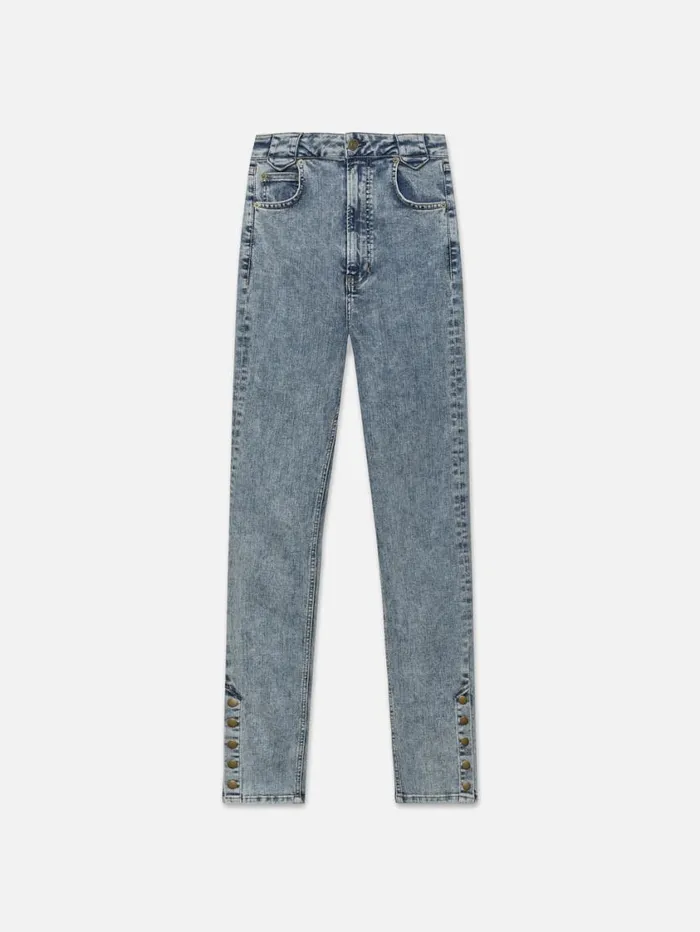 Women Skinny FRAME The Snapped Denim Legging 8212 Esther