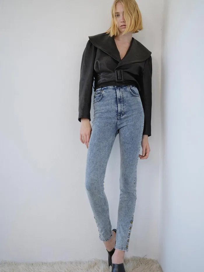 Women Skinny FRAME The Snapped Denim Legging 8212 Esther Women Skinny FRAME The Snapped Denim Legging 8212 Esther